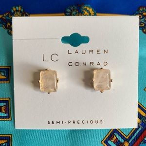 ✨NWT✨ Lauren Conrad Semi-Precious Rose Studs